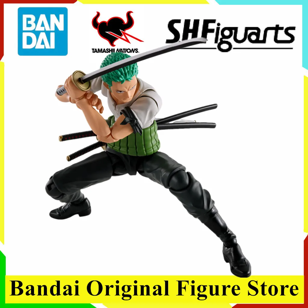 

Оригинальный BANDAI S.H.Figuarts Roronoa Zoro One Piece Romance Dawn Аниме Фигурка Игрушки ПВХ Модель Коллекция Кукла Подарок