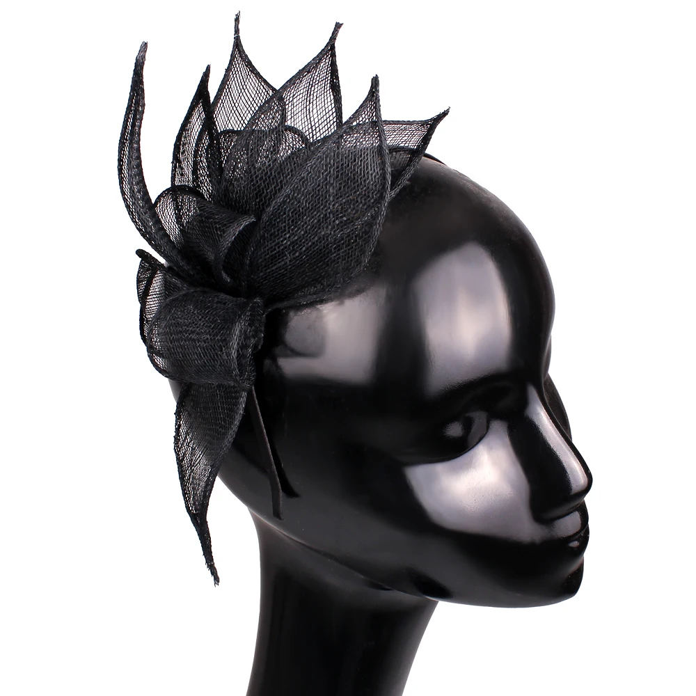 White Bridal Headwear Fashion Wedding Hair Bands Ladies Fascinators Hair Accessories Cocktail Marriage Headdress Fancy Hat - view 5