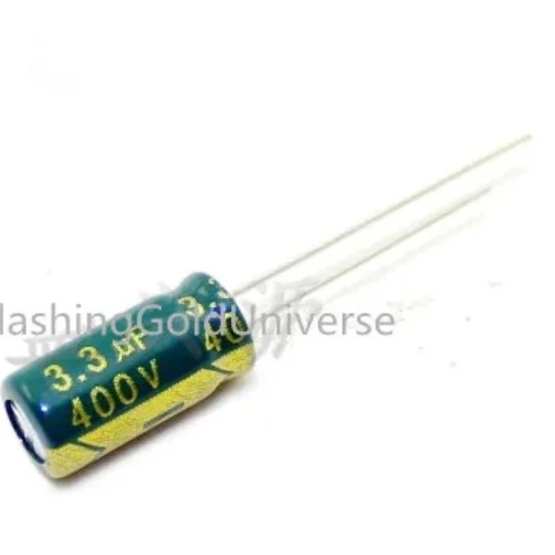 500PCS 400v 3.3uf 3.3uf 400v    Electrolytic Capacitor  volume 6*12 best quality New origina