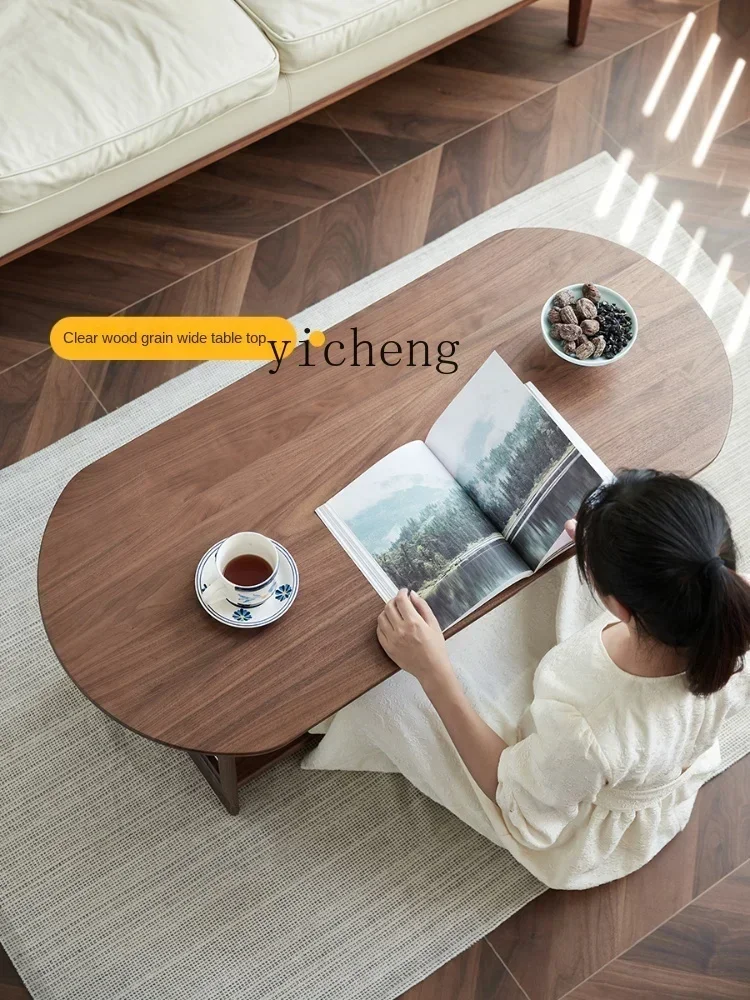 v9.10-Solid Wood Coffee Table Living Room Home Tea Table Small Apartment Nordic Retro Small Table