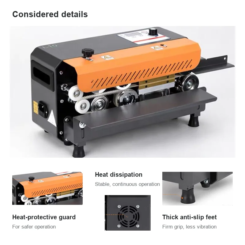 Commercial Continuous Vacuum Sealer Automatic Food Packaging Machine Stainless Steel Heavy Duty for Dry Wet Powder Oil