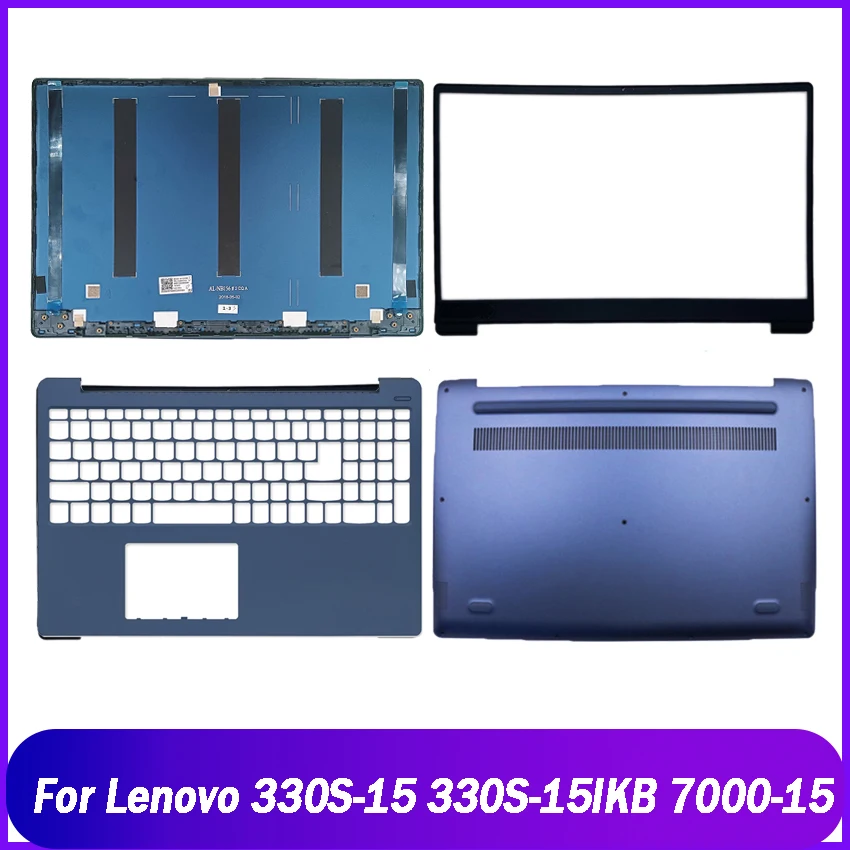 Nueva tapa trasera para Lenovo 330S-15 330S-15IKB 330S-15ISK 7000-15 cubierta superior trasera para portátil bisel frontal reposamanos cubierta inferior superior azul