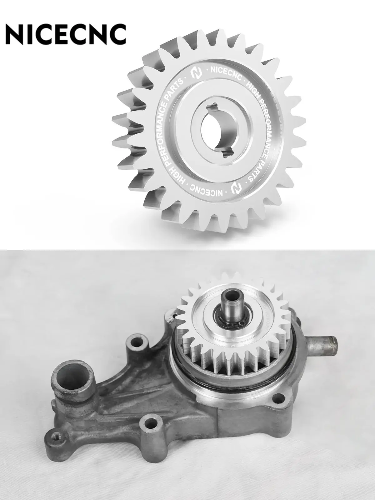 ATV Water Pump Drive Gear Upgrade For Yamaha Raptor 700R 2009 2011-2023 Raptor 700 2006-2023 Aluminum Increase Circulation