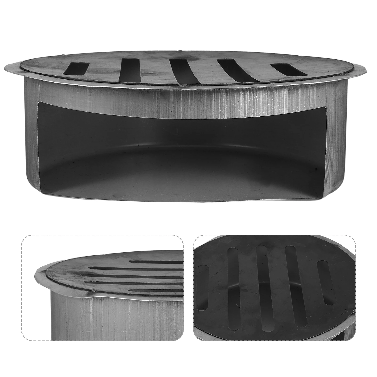 

Wood Stove Box Round Fire Pit Tray Mesh Fireplace Grate Ash Pan Outdoor Bbq Accessory Efficient Ash Collection Safe Use Wood