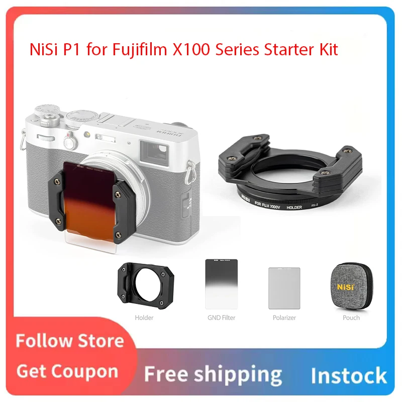 

NiSi P1 для серии Fujifilm X100 – стартовый комплект – компактная система крепления с 2 фильтрами – совместим с Fujifilm X100