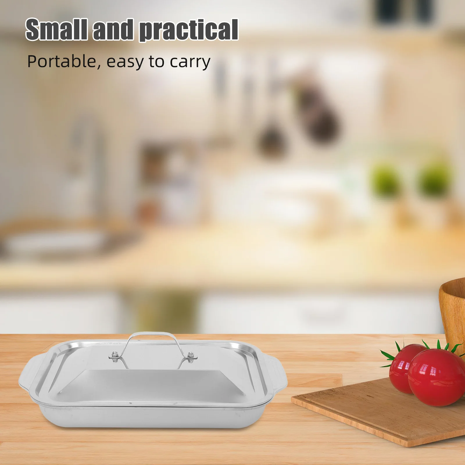 

Stainless Steel Deep Baking Pan Rectangular Grill Plate For Fish Turkey Vegetables Roasting Oven Tray Dish Heavy Duty