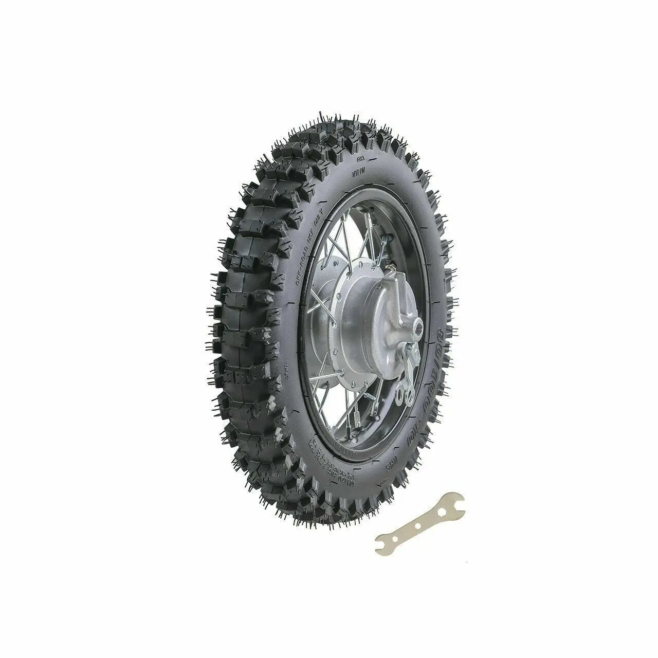 TDPRO Rear 80/100-10+Front 60/100-12 Tire Rim Drum Bake+ Chian Sprocket KLX110 KX65