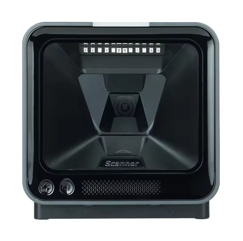 Pemindai Barcode Omni Directional 1D 2D USB Berkabel untuk Desktop Desain Terbaru 2025, Paling Populer untuk Toko Retail dan Kafe