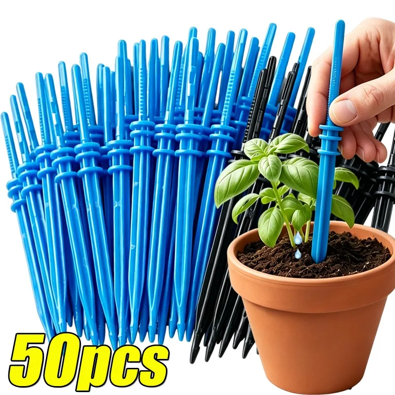 50/10PCS Plant Watering Irrigation Drip Head 4/7mm Micro Drip Water Connector Spikes Watering Drip Irrigation System For Garden