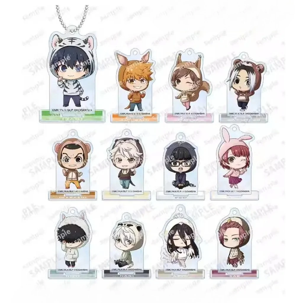 

Anime Acrylic Stand Doll Chigiri Hyoma Nagi Seishiro Rin Bachira Meguru Mini Figure Model Plate Cosplay Toy for Gift