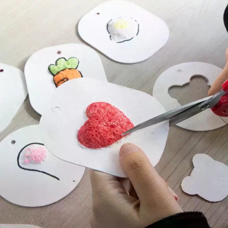 

Набор для творчества 4 шт.: развивающие художественные принадлежности для рисования, губчатые холсты, 3D-текстурированная бумага для объемной живописи для детей