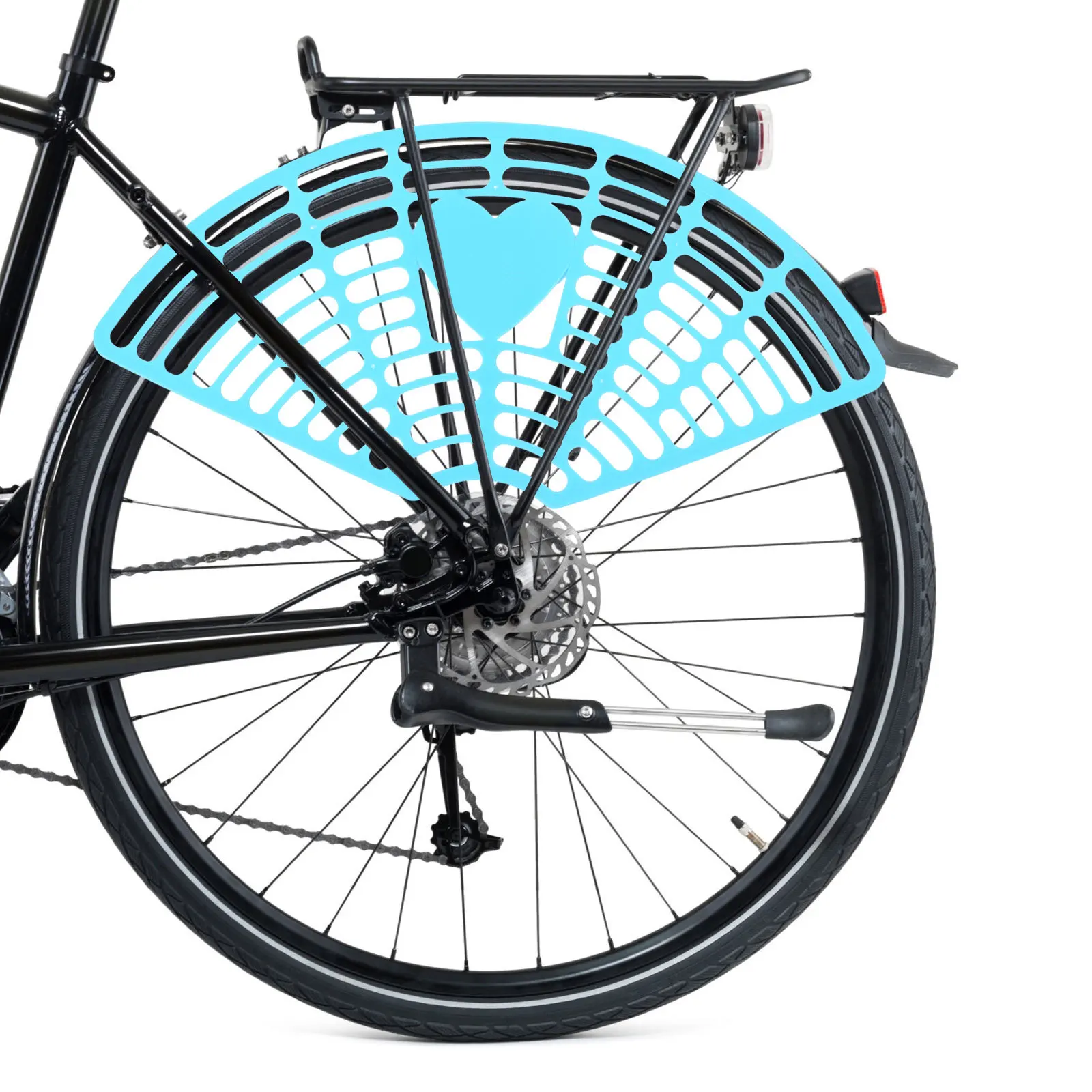 2Pcs Bike Rear-Wheel Protective Screens Premium Plastic Durable Easy Install Remove Backseat Skirt Foot Guard Bike Accessory