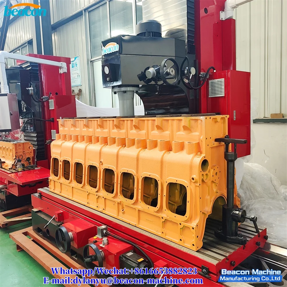 Vertical Cylinder Boring Machine T2200 Engine Cylinder Borer for Large Heavy Duty Vehicle Tractor Ship Diese