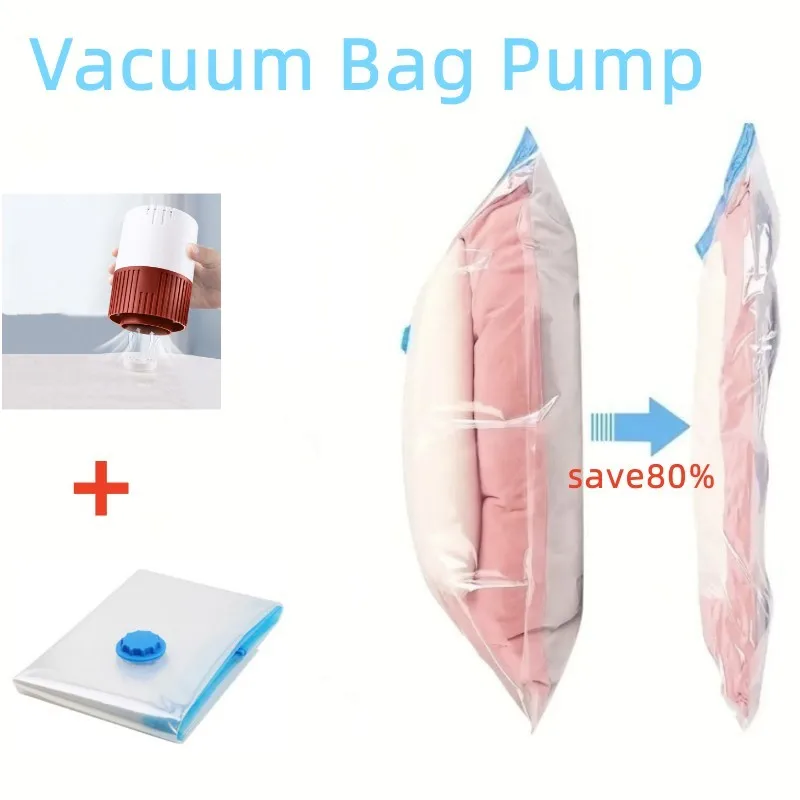 Vacuum compression bag electric pump suction pump Mini Vacuum Sealer Machine Space Saver for Clothes Food Organizer