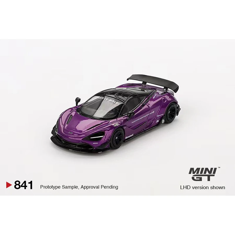 PreSale MINIGT 841 1:64 LBWK MCL 720S Purple Diecast Diorama Model Collection Toys