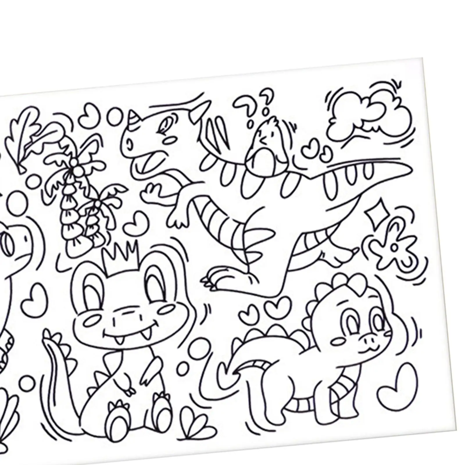 Children Coloring Supplies DIY Colorable Coloring Poster Rich Patterns Painting