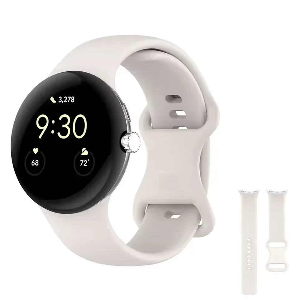 Silicone Strap For Google Pixel Watch 4/3 45mm 41mm comfortable Breathable Band For Google Pixel Watch 2/1 accessories Bracelet
