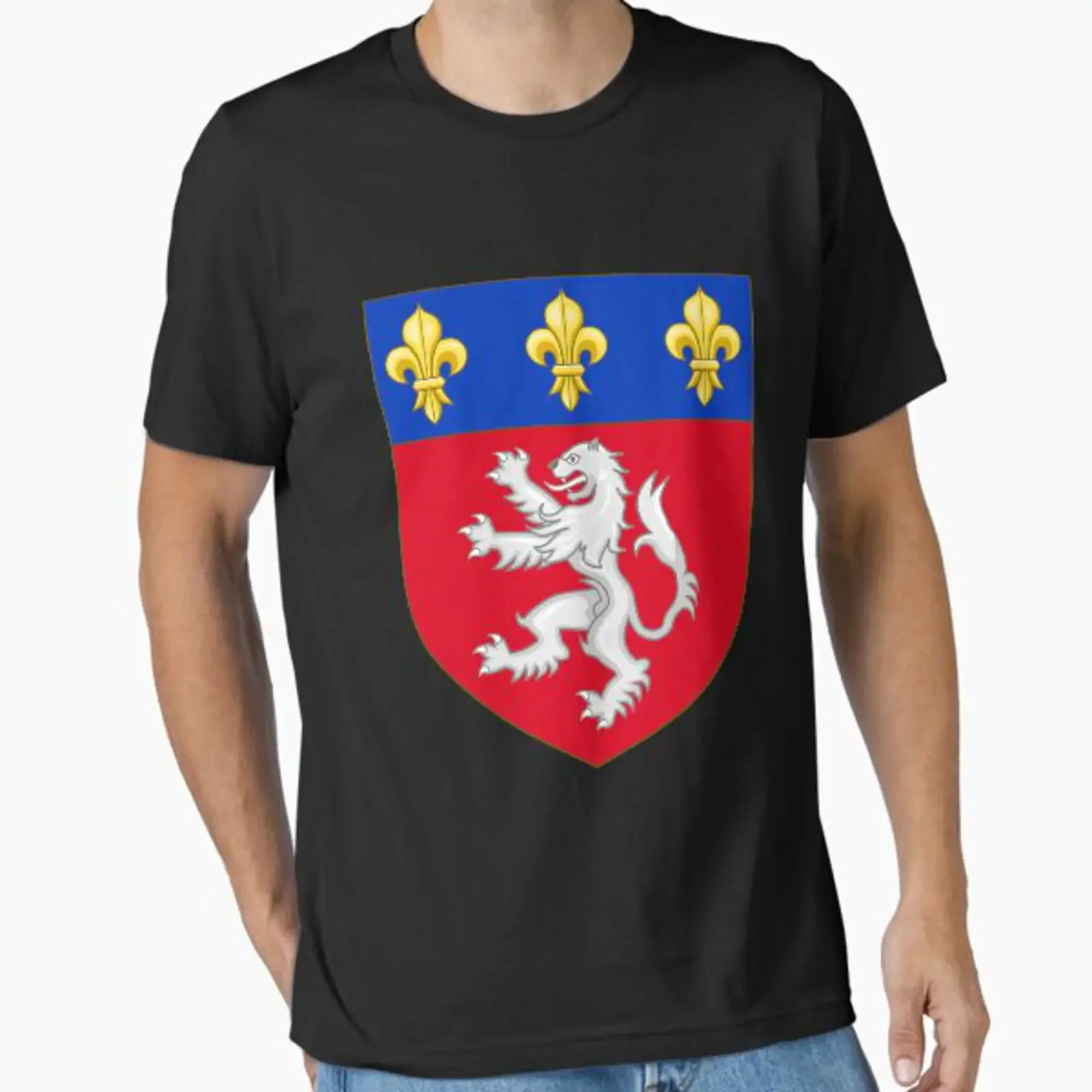 Camiseta Essencial Vintage Lavada e Versátil de Designer para Venda – Estilo Toulon City Around the Districts