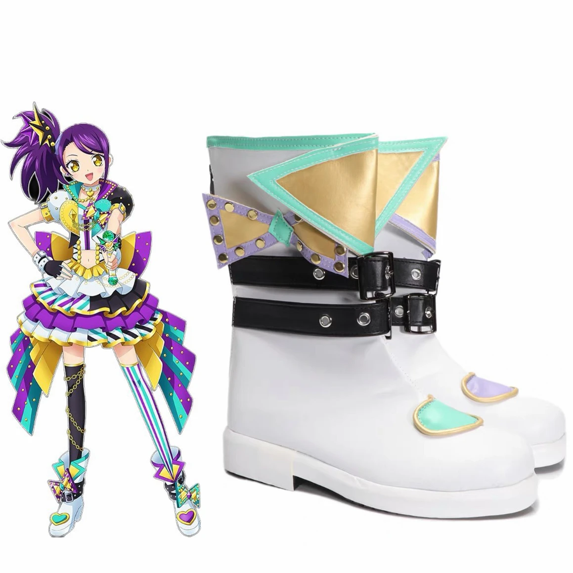 

Todo Shion Manaka Laala Shiratama Mikan PriPara Pretty Косплей Обувь Сапоги Игра Аниме Вечеринка Хэллоуин