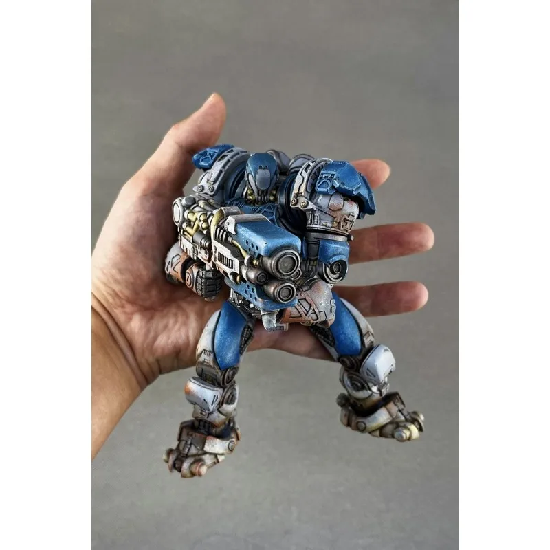 Guía de juguete Spot Original 1/12 Mech Live Battlefield Conqueror Mech Blue Stormtrooper Red Line modelo de muñeca súper móvil juguete hecho a mano