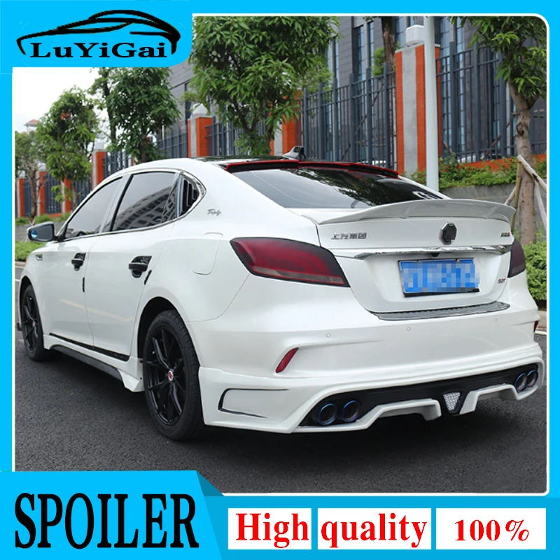 Fit For MG 6 MG6 2017 2018 2019 ABS / Carbon Fiber Exterior Rear Spoiler Tail Trunk Boot Wing Decoration Car Styling