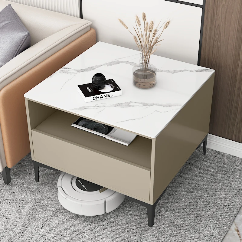 Minimalist Trendy Coffee Table With Storage Modern Side Bedroom Coffee Table Living Room Nordic Meuble Maison Luxury Furniture