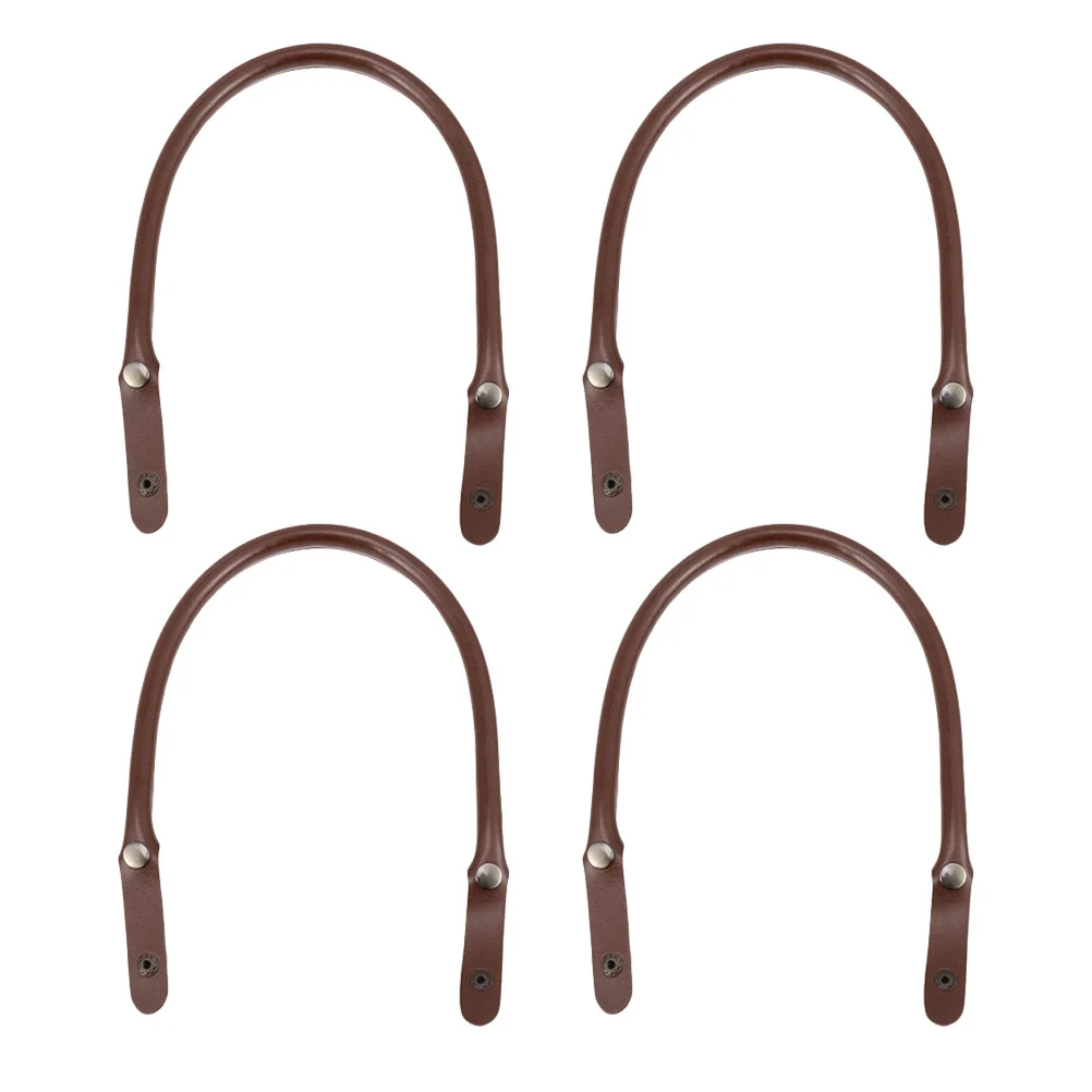 4 قطعة أشرطة حقائب اليد حقيبة ملحق مقبض إصلاح الملحقات مادة PU متعددة الاستخدامات لصنع حقائب اليد بنفسك