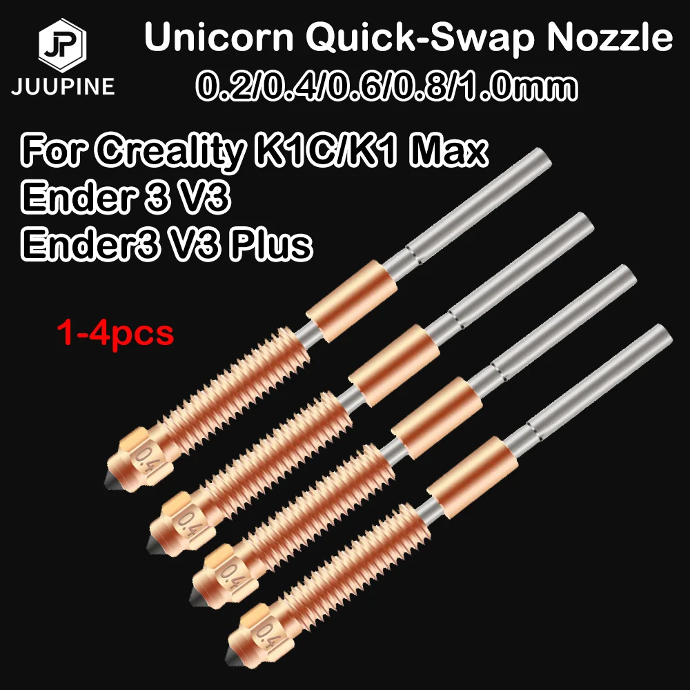 For Creality K1c Nozzle Creality K1 Max Nozzle .4 High Speed Upgrade Quick Swap Ender 3 V3 Nozzle for Ender 3 V3 Plus Nozzle