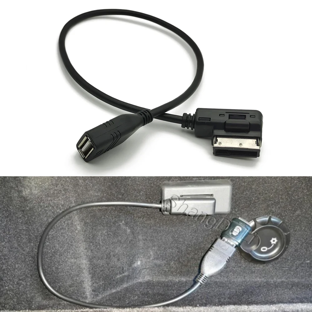Fit For Audi A3 8V S3 A4 B6 B7 B8 A6 C6 C7 Q7 for VW Golf 6 Passat Car media interface AMI MMI USB AUX cable music media adapter