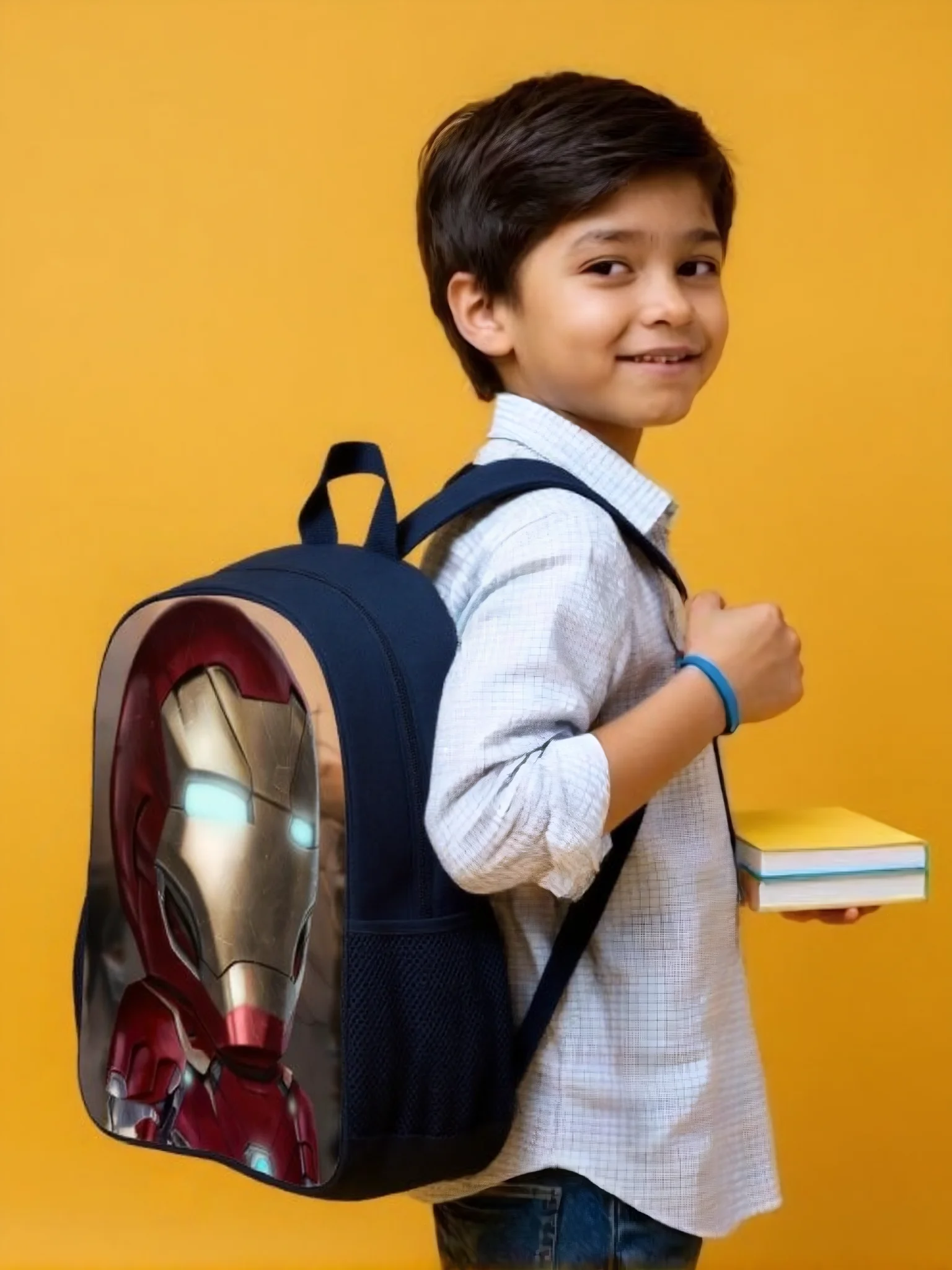 HOT IronMan Unisex Kid Multifunction Backpack-Back to School Rucksack-Large Capacity Knapsack for Student