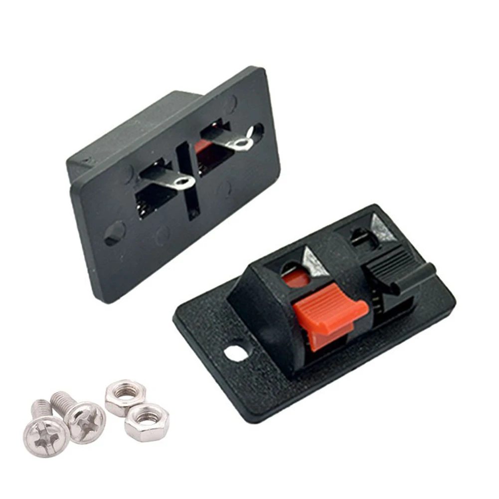 Push Connector for 4 Terminal Audio Reliable 3A Rated Load Plastic and Metal High Insulation Resistance for Audio