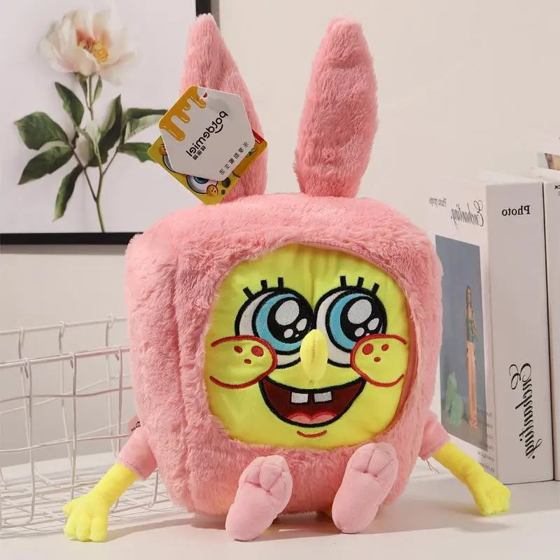 2025 سبونجبوب باتريك ستار يوجين H. Krabs غاري الحلزون ألعاب من نسيج مخملي رمي وسادة زينة الهالوين هدية عيد ميلاد الصبي