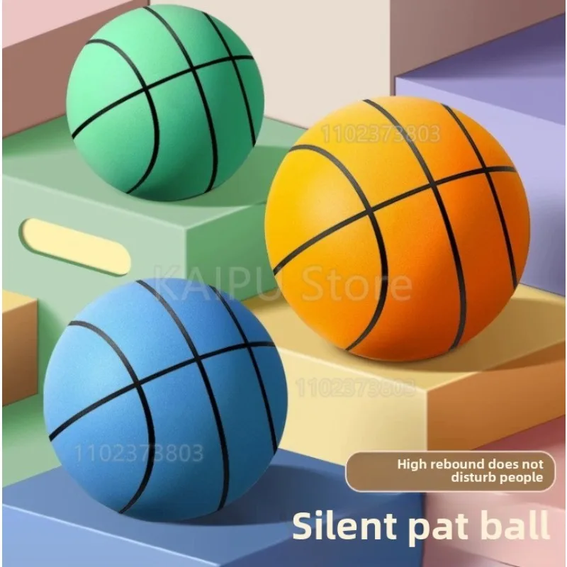Mute Bounce Basketball 18–24 cm Indoor Dribble Practice Silent Ball College Basketball Bounce Quiet Geräuschlos Nicht verformend