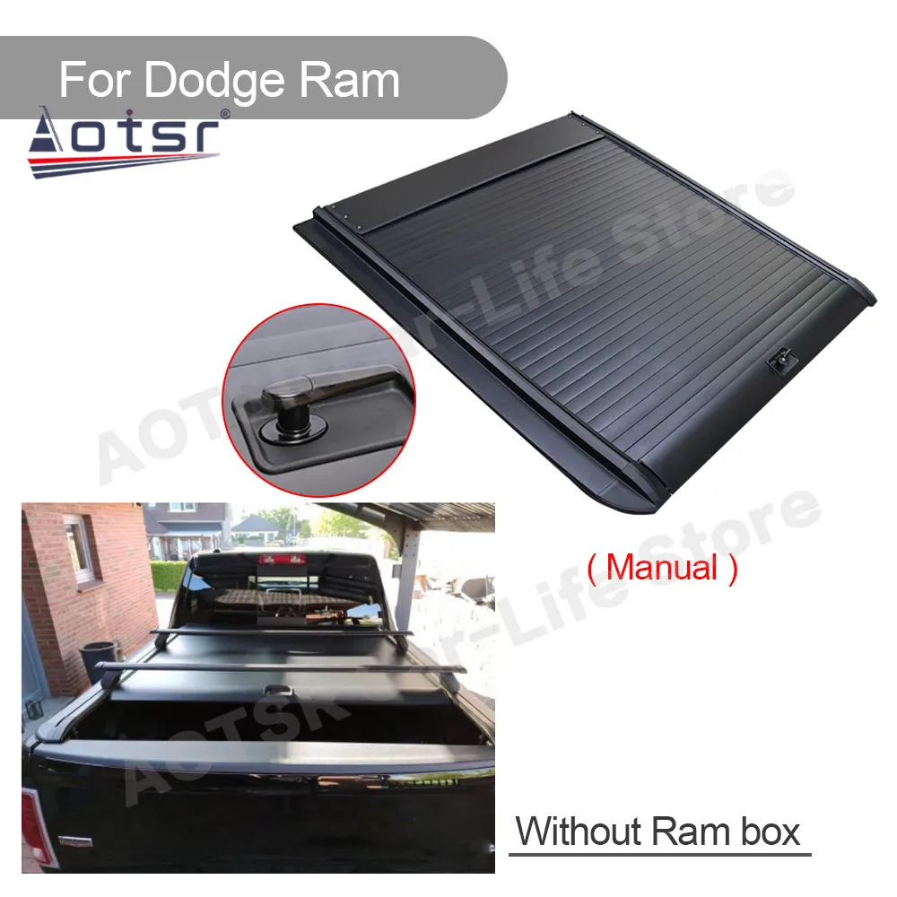 Manual /Electric Upgrade For Dodge RAM Pickup Tonneau Cover Truck Trunk Electric Box Cover Roller Shutter Tail Box Cover Rear