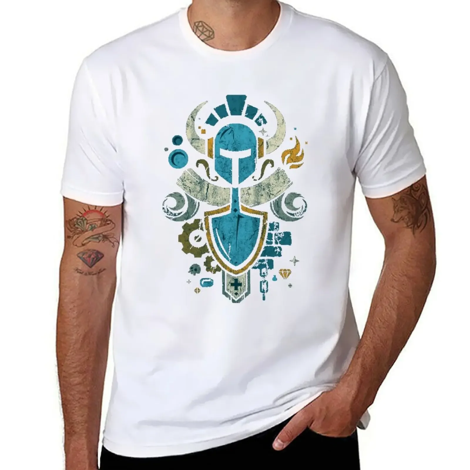 Shovel Knight Shovelry Emblem Crest T-Shirt for a boy Blouse customizeds mens big and tall t shirts heavyweight fashion Informal