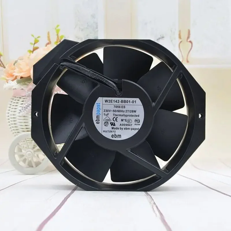 1 PCS All-metal Fan W2E142-BB01-01 AC 230V 27/28V 172*150*38MM cooling fan