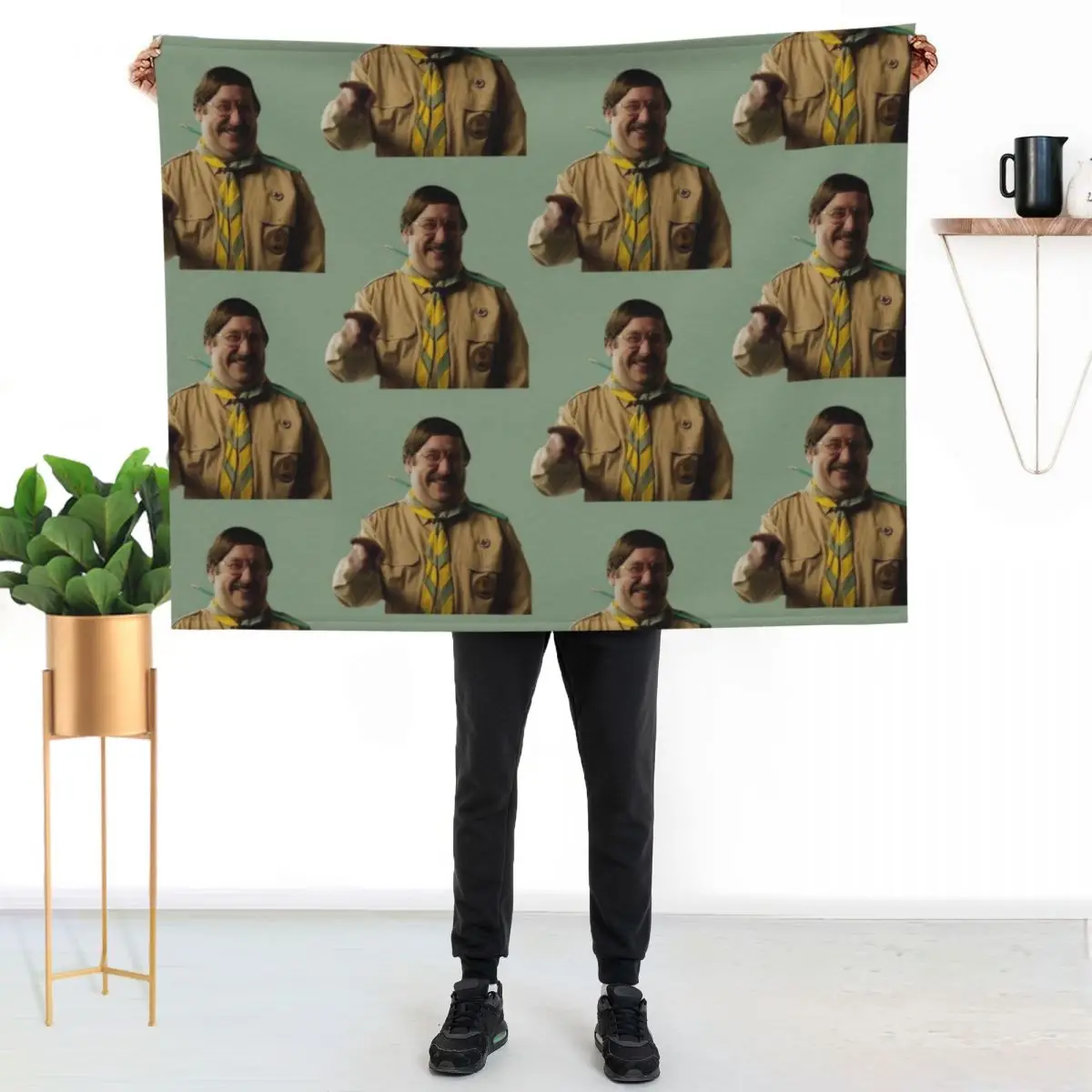 

BBC Ghosts Pat Throw Blanket Durable Warm Blanket for Daily Home Use