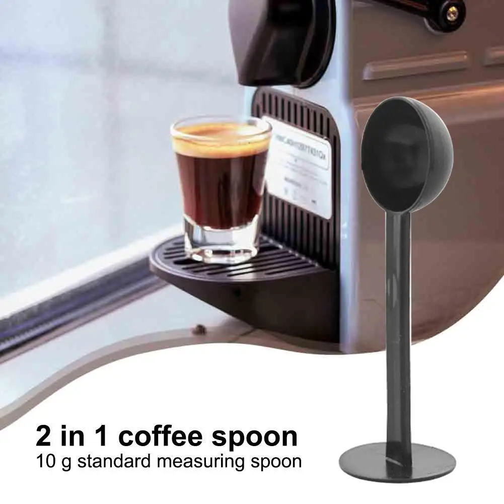 10g Coffee Scoops 2 in 1 Plastic Coffee Bean Tea Spoon Measuring Tool Cafe Tamping Scoop Tamper Kitchen Gadget