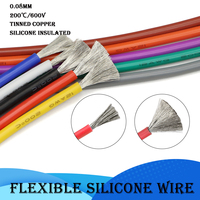 1M/5M Ultra Soft Silicone Wire 30 28 26 24 22 20 18 16 15 14 13 12 10 AWG High Temperature Flexible Copper Heat-resistant cable