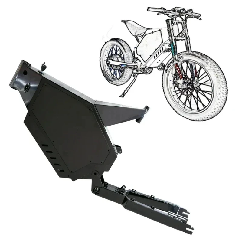 

High Power Dropout 170mm Strong DIY Full suspension enduro ebike frame for electric bike 3000w 5000w 8000w