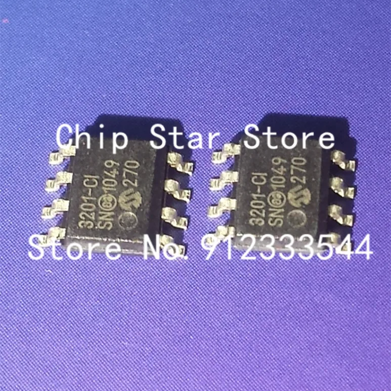 5-100pcs  MCP3201-CI/SN MCP3201 SOIC8 Analogue to Digital Converter 12 bit 100 kSPS 100%New And Original