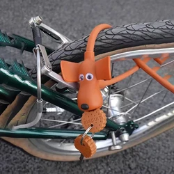 ESLNF Bike Lock Basket Lock Chain Lock Rubber Safety Personality Anti-Theft Cartoon Cute Bike Lock Bicycle Accessories