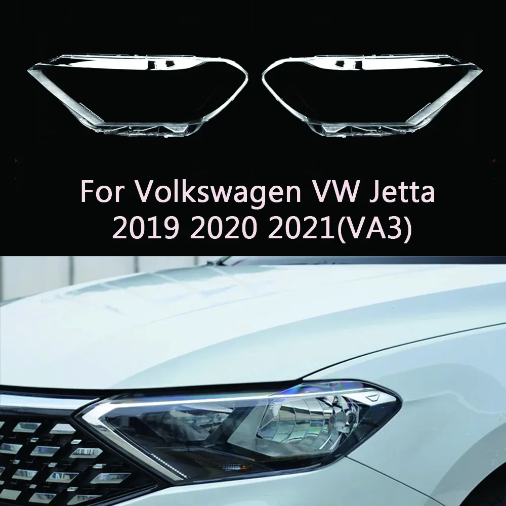 

For Volkswagen VW Jetta 2019 2020 2021(VA3) Front Headlamp Transparent Cover Lampshade Headlight Shell Lens Plexiglass