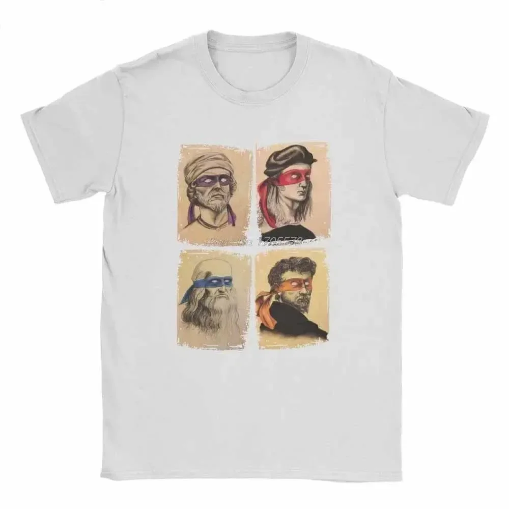 جديد العلوم السلاحف تي شيرت الرجال متحولة النينجا قصيرة الأكمام الفكاهة تي شيرت س الرقبة مضحك القمم المطبوعة الجرافيك تي شيرت تأثيري تيز #1