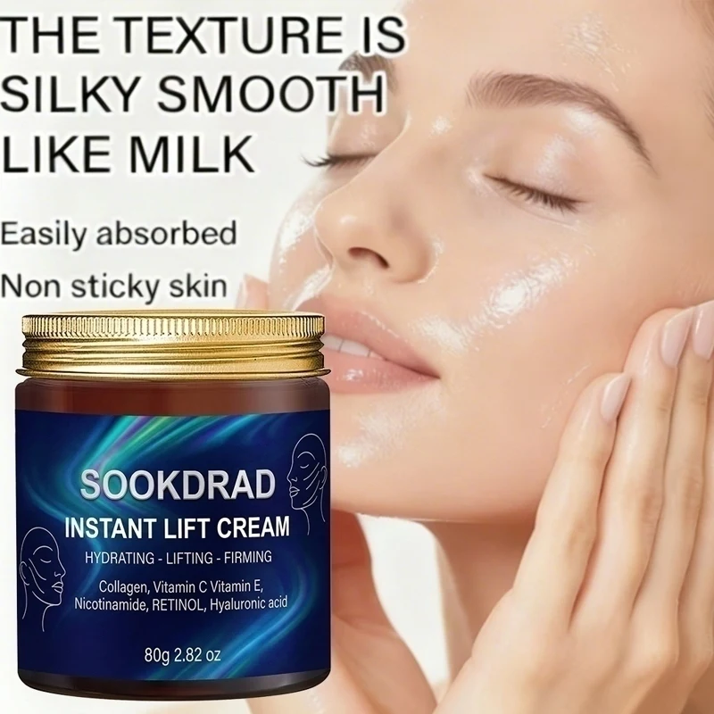 

Instant Lift Cream, Collagen, Hydrating & Lifting, 80g, Daily Use, All Skin Types