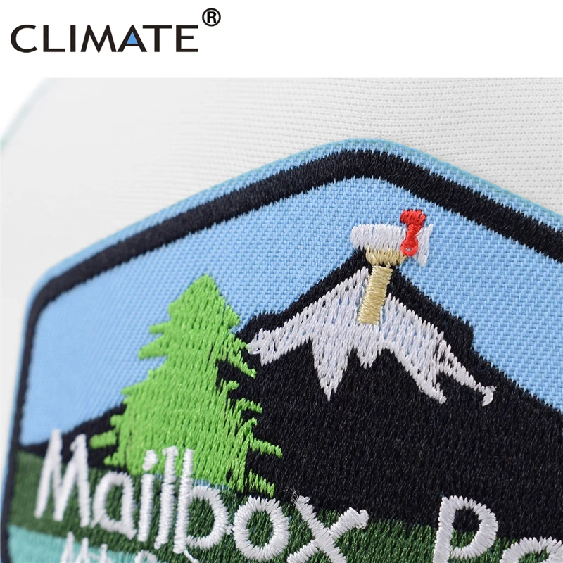 CLIMATE New Hike Green Cap Cool Mailbox Peak Trucker Cap Forest Cap Hat Peak Mountain Hiking Baseball Cap Cool Summer Mesh Cap