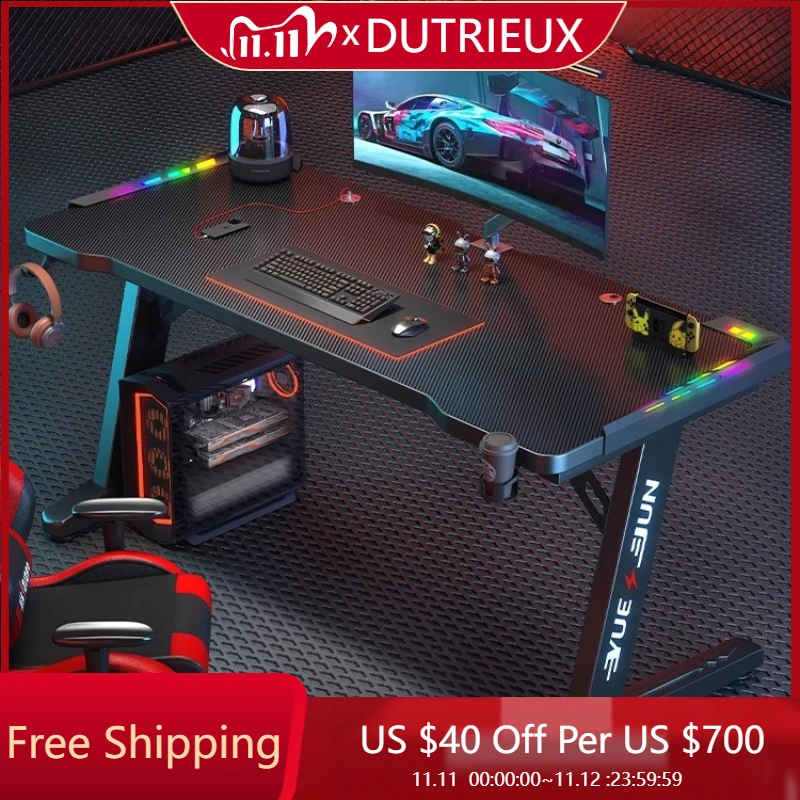 

Solid Wood Computer Desk Lounge Trendy Unique Organizers Reading Table Accessories Living Room Escritorios Home Furniture