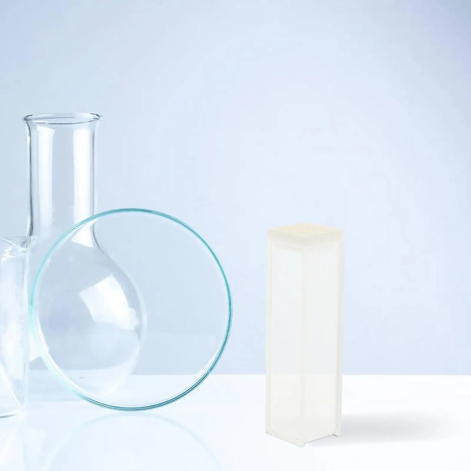 2 Pcs Quartz Cuvette Specimen Micro Spectrophotometry Anti-static Standard Comparative Analysis Baby