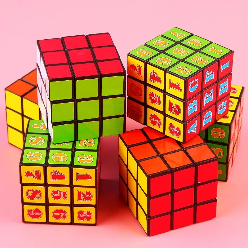 Magic 3x3Cube Puzzle zabawki dla dzieci zabawki edukacyjne nagroda w przedszkolu dla dzieci upominki na przyjęcie urodzinowe torba na gadżety wypełniacze pinaty prezenty