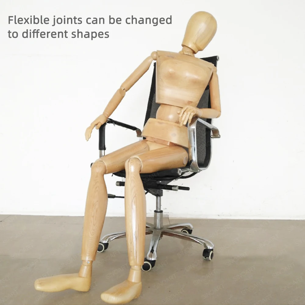 Zhongyi 175 سنتيمتر 180 سنتيمتر 69 "71" الحياة حجم المعرضة عرض مرنة كامل الجسم عرض نموذج الفنان المعرضة #5